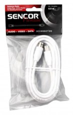 Sencor SAV 109-015W Koax antenna kábel 1,5M - fehér Tv kiegészítők - Kábel / csatlakozó - Koax antenna kábel - 261020