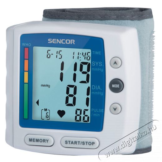 Sencor SBD 1680 Vérnyomásmérő Szépségápolás / Egészség - Vérnyomásmérő - Csukló vérnyomásmérő - 260901