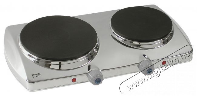 Sencor SCP 2251 Elektromos dupla főzőlap Konyhai termékek - Sütő-főzőlap, tűzhely (szabadonálló) - Elektromos főzőlap (szabadonálló) - 260828