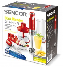 Sencor SHB 4364RD Botmixer szett Konyhai termékek - Konyhai kisgép (előkészítés / feldolgozás) - Botmixer - 270412