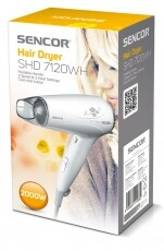 Sencor SHD 7120WH Hajszárító - fehér Szépségápolás / Egészség - Hajápolás - Hajszárító - 260805
