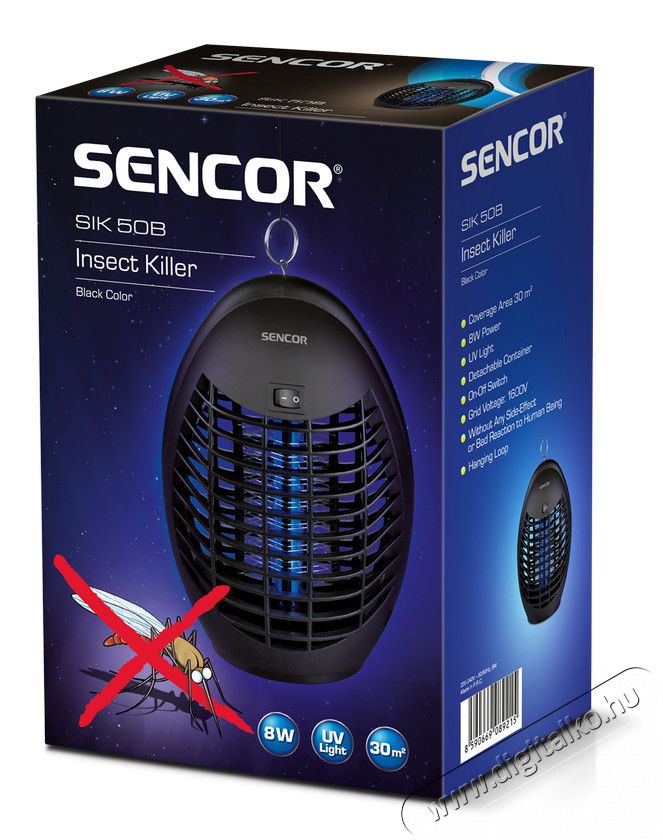 Sencor SIK 50B Rovarcsapda H&aacute;ztart&aacute;s / Otthon / K&uuml;lt&eacute;r - Lak&aacute;sfelszerel&eacute;s - Sz&uacute;nyogriaszt&oacute; / rovarirt&oacute; - 260919