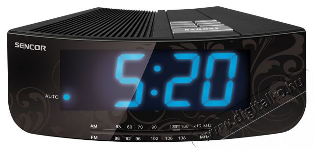 Sencor SRC 108 Rádiós ébresztőóra - fekete Audio-Video / Hifi / Multimédia - Rádió / órás rádió - Ébresztőórás rádió - 260554