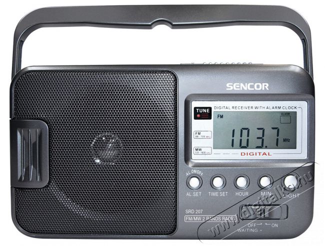 Sencor SRD 207 Hordozható ébresztőórás táskarádió Audio-Video / Hifi / Multimédia - Rádió / órás rádió - Hordozható, zseb-, táska rádió - 270469