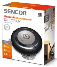 Sencor SVC 7020BK Mini robotporszívó - fekete Háztartás / Otthon / Kültér - Porszívó / takarítógép - Robotporszívó - 270381