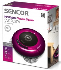 Sencor SVC 7020VT Mini robotporszívó - lila Háztartás / Otthon / Kültér - Porszívó / takarítógép - Robotporszívó - 270380