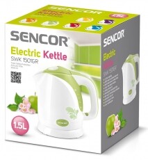 Sencor SWK 1501GR Vízforraló - fehér/zöld Konyhai termékek - Vízforraló / teafőző - 260727