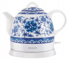 Sencor SWK 7001 Vízforraló porcelán - fehér/kék Konyhai termékek - Vízforraló / teafőző - 260745