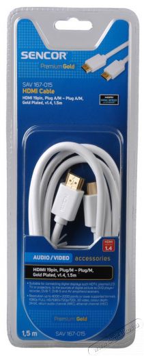 Sencor SAV 167-025 2,5 HDMI kábel Tv kiegészítők - Kábel / csatlakozó - Hdmi kábel - 298996