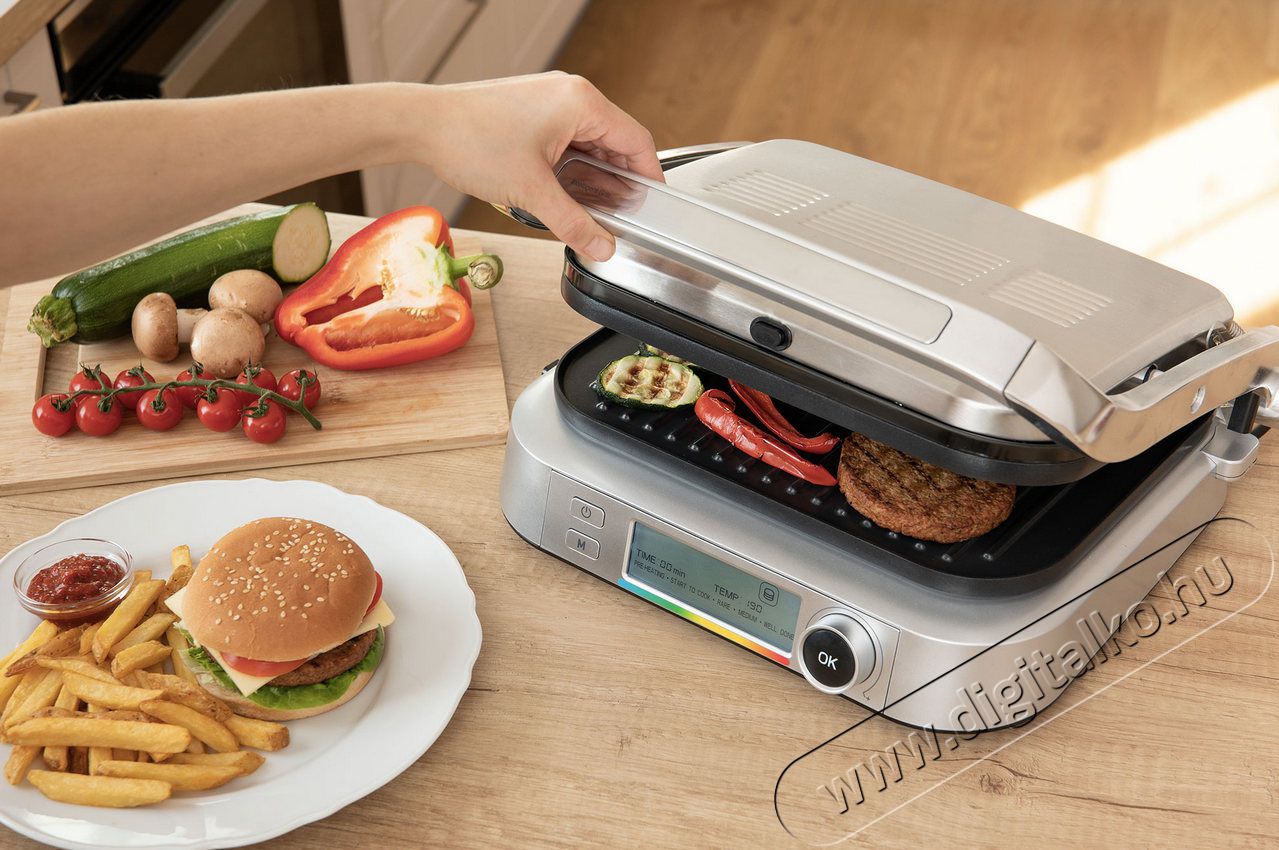 Sencor SBG 6231SS kontakt Grill Konyhai termékek - Konyhai kisgép (sütés / főzés / hűtés / ételkészítés) - Kontakt grill sütő / sütőlap - 361477