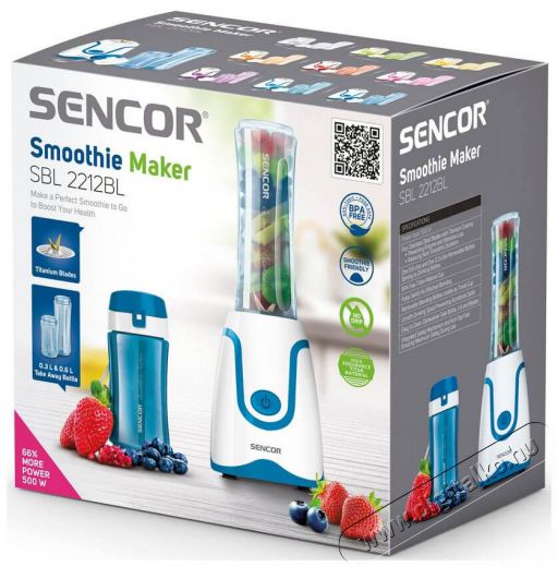 Sencor SBL 2212BL Smoothie Mixer - kék Konyhai termékek - Konyhai kisgép (előkészítés / feldolgozás) - Turmixgép - 342543