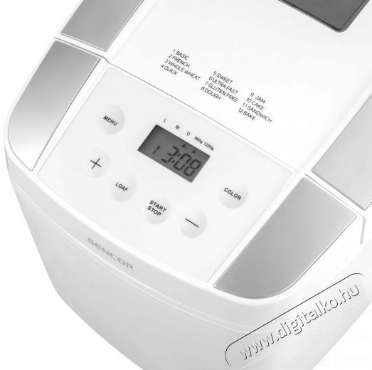Sencor SBR 0770WH Kenyérsütő Konyhai termékek - Konyhai kisgép kiegészítő - Kenyérsütő kiegészítő - 364565