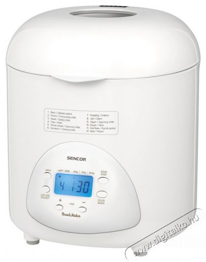 Sencor SBR 1031WH Házi kenyérsütő Konyhai termékek - Konyhai kisgép (sütés / főzés / hűtés / ételkészítés) - Kenyérsütő - 279341