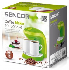 Sencor SCE 2002GR Kávéfőző - zöld Konyhai termékek - Kávéfőző / kávéörlő / kiegészítő - Filteres kávéfőző - 279339