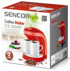 Sencor SCE 2003RD Kávéfőző - piros Konyhai termékek - Kávéfőző / kávéörlő / kiegészítő - Filteres kávéfőző - 279340