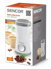 Sencor SCG 1050WH Elektromos kávédaráló - fehér Konyhai termékek - Kávéfőző / kávéörlő / kiegészítő - Kávédaráló / őrlő - 274771