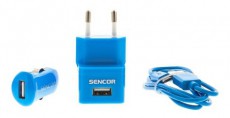 Sencor SCO 515-000BL USB hálózati és autós töltő szett Mobil / Kommunikáció / Smart - Mobiltelefon kiegészítő / tok - Hálózati-, autós töltő - 310354