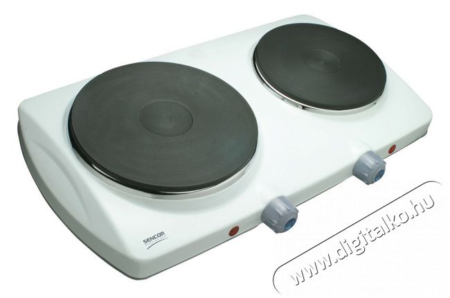 Sencor SCP 2250WH Dupla sütőlap Konyhai termékek - Sütő-főzőlap, tűzhely (szabadonálló) - Elektromos főzőlap (szabadonálló) - 274754