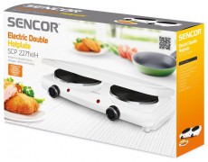 Sencor SCP 2271WH elektromos dupla főzőlap Konyhai termékek - Sütő-főzőlap, tűzhely (szabadonálló) - Elektromos főzőlap (szabadonálló) - 342110