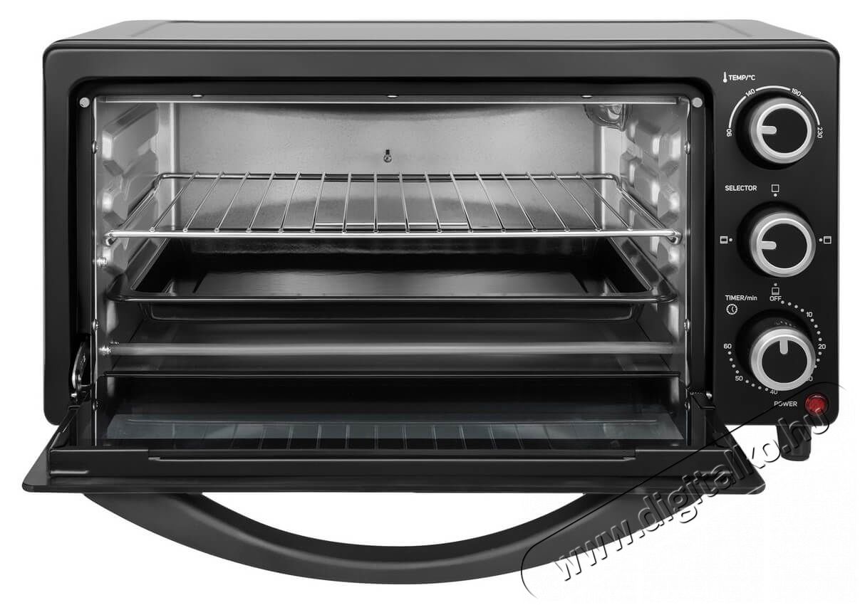 Sencor SEO 1710BK elektromos mini sütő Konyhai termékek - Sütő-főzőlap, tűzhely (szabadonálló) - Mini sütő / mini grill / mini konyha - 342112