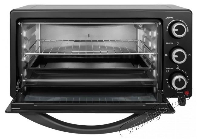 Sencor SEO 1710BK elektromos mini sütő Konyhai termékek - Sütő-főzőlap, tűzhely (szabadonálló) - Mini sütő / mini grill / mini konyha - 342112