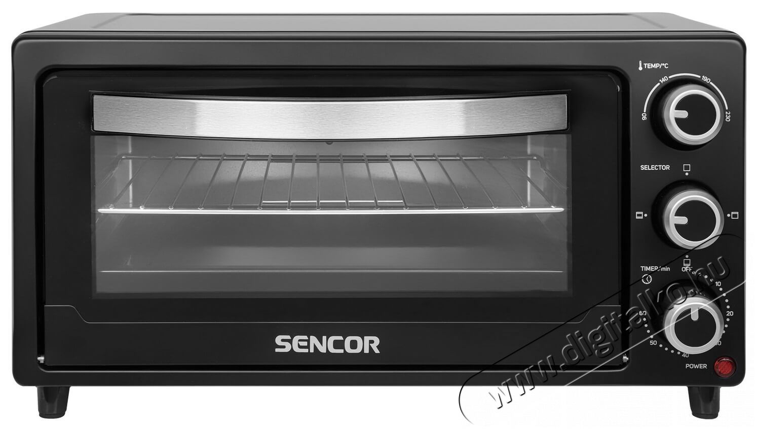 Sencor SEO 1710BK elektromos mini sütő Konyhai termékek - Sütő-főzőlap, tűzhely (szabadonálló) - Mini sütő / mini grill / mini konyha - 342112
