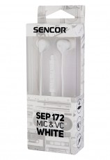 Sencor SEP 172 VCM Fülhallgató - fehér Audio-Video / Hifi / Multimédia - Fül és Fejhallgatók - Fülhallgató mikrofonnal / headset - 351992