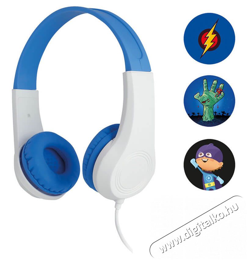 Sencor SEP 255BL gyerek fejhallgató Audio-Video / Hifi / Multimédia - Fül és Fejhallgatók - Fejhallgató - 335976
