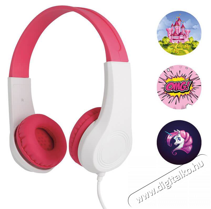 Sencor SEP 255PK gyerek fejhallgató Audio-Video / Hifi / Multimédia - Fül és Fejhallgatók - Fejhallgató - 335977