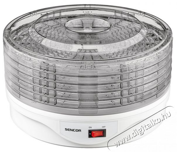 Sencor SFD 1205WH Gyümölcsaszaló - fehér Konyhai termékek - Konyhai kisgép (sütés / főzés / hűtés / ételkészítés) - Gyümölcsaszaló - 280376