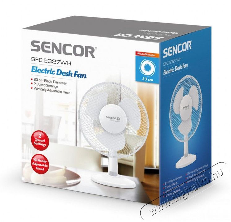 Sencor SFE 2327WH Ventilátor asztali Háztartás / Otthon / Kültér - Ventilátor / Légkondicionáló - Asztali ventilátor - 346006