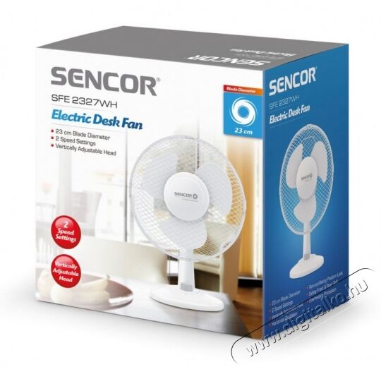 Sencor SFE 2327WH Ventilátor asztali Háztartás / Otthon / Kültér - Ventilátor / Légkondicionáló - Asztali ventilátor - 346006