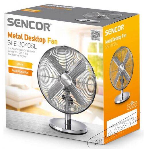 Sencor SFE 3040SL asztali ventilátor Háztartás / Otthon / Kültér - Ventilátor / Légkondicionáló - Asztali ventilátor - 336089
