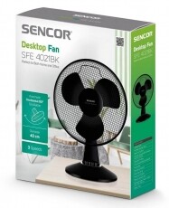 Sencor SFE 4021BK asztali ventilátor Háztartás / Otthon / Kültér - Ventilátor / Légkondicionáló - Asztali ventilátor - 336090