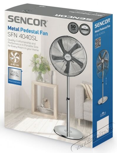Sencor SFN 4040SL álló ventilátor Háztartás / Otthon / Kültér - Ventilátor / Légkondicionáló - Álló / padló ventilátor - 361486