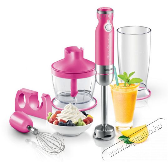 Sencor SHB 4368RS Botmixer - rózsaszín Konyhai termékek - Konyhai kisgép (előkészítés / feldolgozás) - Botmixer - 274738