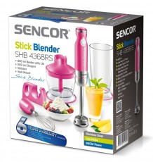 Sencor SHB 4368RS Botmixer - rózsaszín Konyhai termékek - Konyhai kisgép (előkészítés / feldolgozás) - Botmixer - 274738