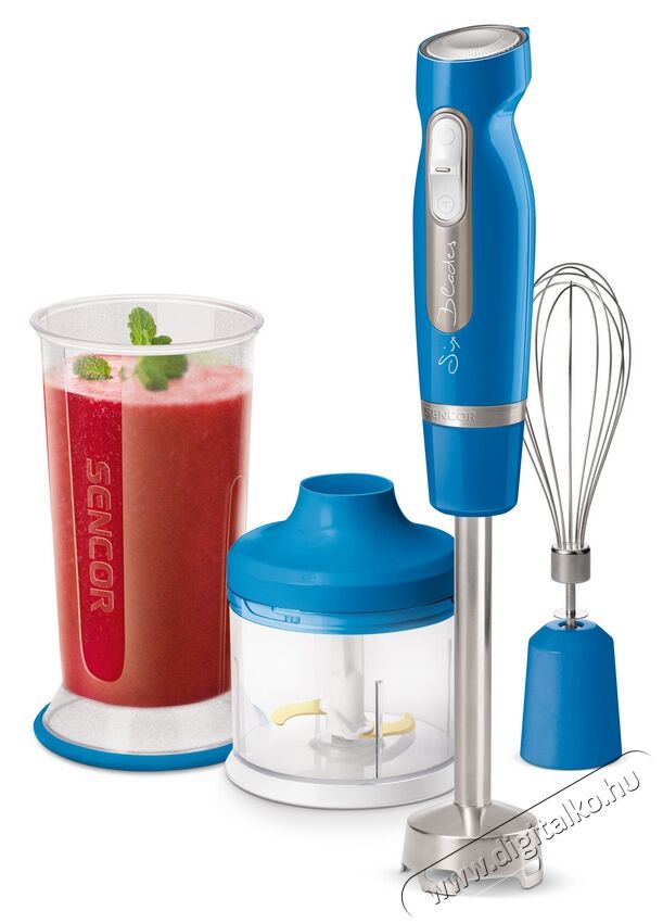 Sencor SHB 4462BL Botmixer szett - kék Konyhai termékek - Konyhai kisgép (előkészítés / feldolgozás) - Botmixer - 349316