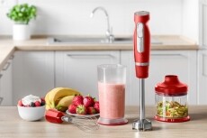 Sencor SHB 4464RD Botmixer szett - piros Konyhai termékek - Konyhai kisgép (előkészítés / feldolgozás) - Botmixer - 349318