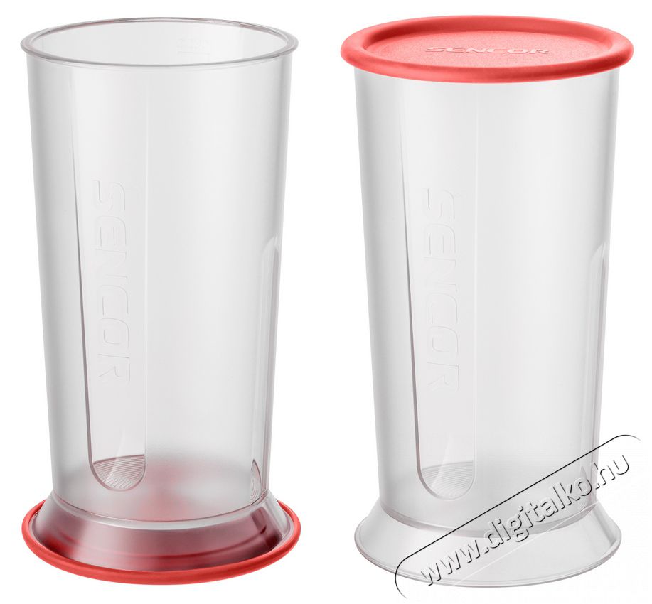 Sencor SHB 4464RD Botmixer szett - piros Konyhai termékek - Konyhai kisgép (előkészítés / feldolgozás) - Botmixer - 349318