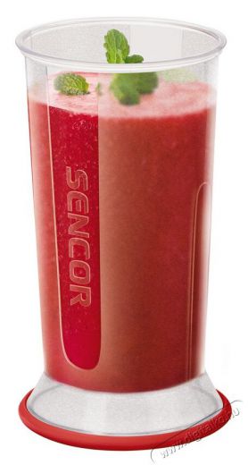 Sencor SHB 4464RD Botmixer szett - piros Konyhai termékek - Konyhai kisgép (előkészítés / feldolgozás) - Botmixer - 349318