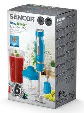 Sencor SHB 4467TQ Botmixer szett - türkízkék Konyhai termékek - Konyhai kisgép (előkészítés / feldolgozás) - Botmixer - 349321