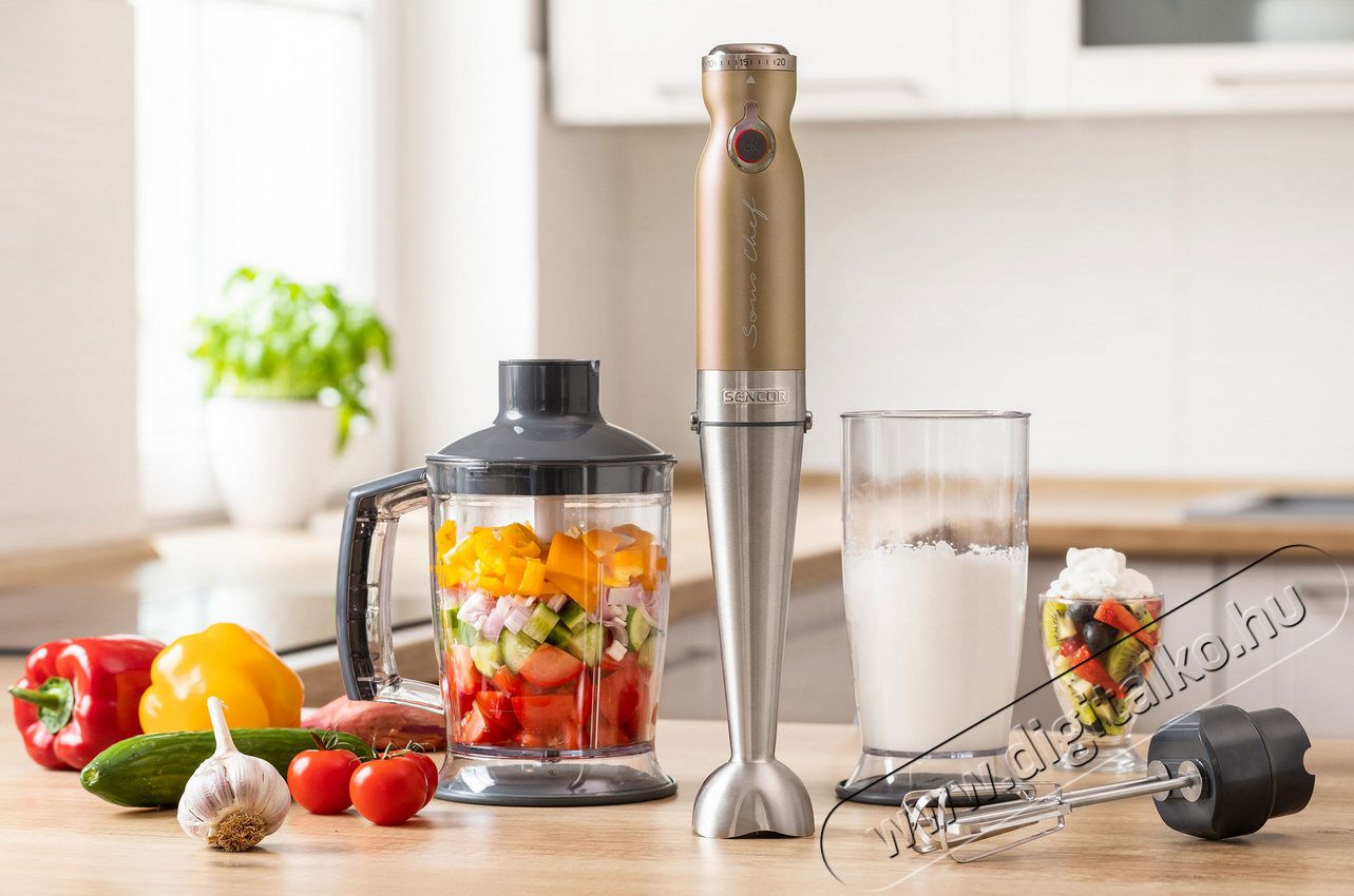 Sencor SHB 5607CH-EUE3 4in1 botmixerszett Konyhai termékek - Konyhai kisgép (előkészítés / feldolgozás) - Botmixer - 361489