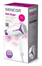 Sencor SHD 7220VT Hajszárító - fehér/lila Szépségápolás / Egészség - Hajápolás - Hajszárító - 274780
