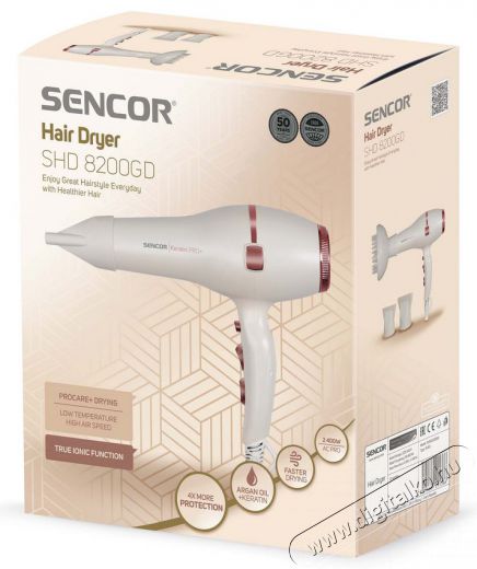 Sencor SHD 8200GD Hajszárító Szépségápolás / Egészség - Hajápolás - Hajszárító - 364606