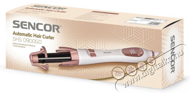 Sencor SHS0900GD hajgöndörítő Szépségápolás / Egészség - Hajápolás - Hajsütővas / göndörítő - 366837