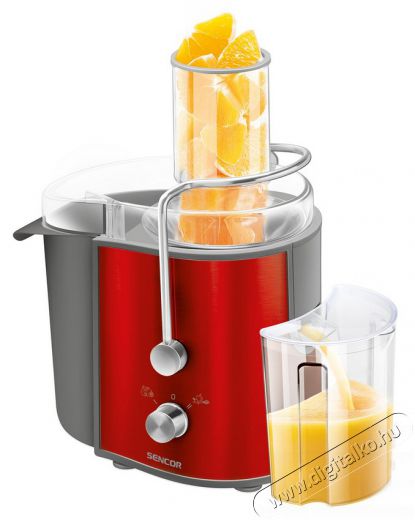 Sencor SJE 1056RD gyümölcscentrifuga Konyhai termékek - Konyhai kisgép (előkészítés / feldolgozás) - Gyümölcs centrifuga / prés - 308235