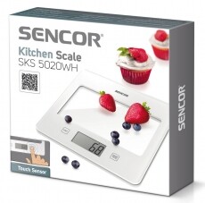 Sencor SKS 5020WH Konyhai mérleg - fehér Konyhai termékek - Konyhai mérleg - 274788