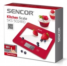 Sencor SKS 5024RD Konyhai mérleg - piros Konyhai termékek - Konyhai mérleg - 274792