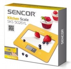 Sencor SKS 5026YL Konyhai mérleg - sárga Konyhai termékek - Konyhai mérleg - 274794
